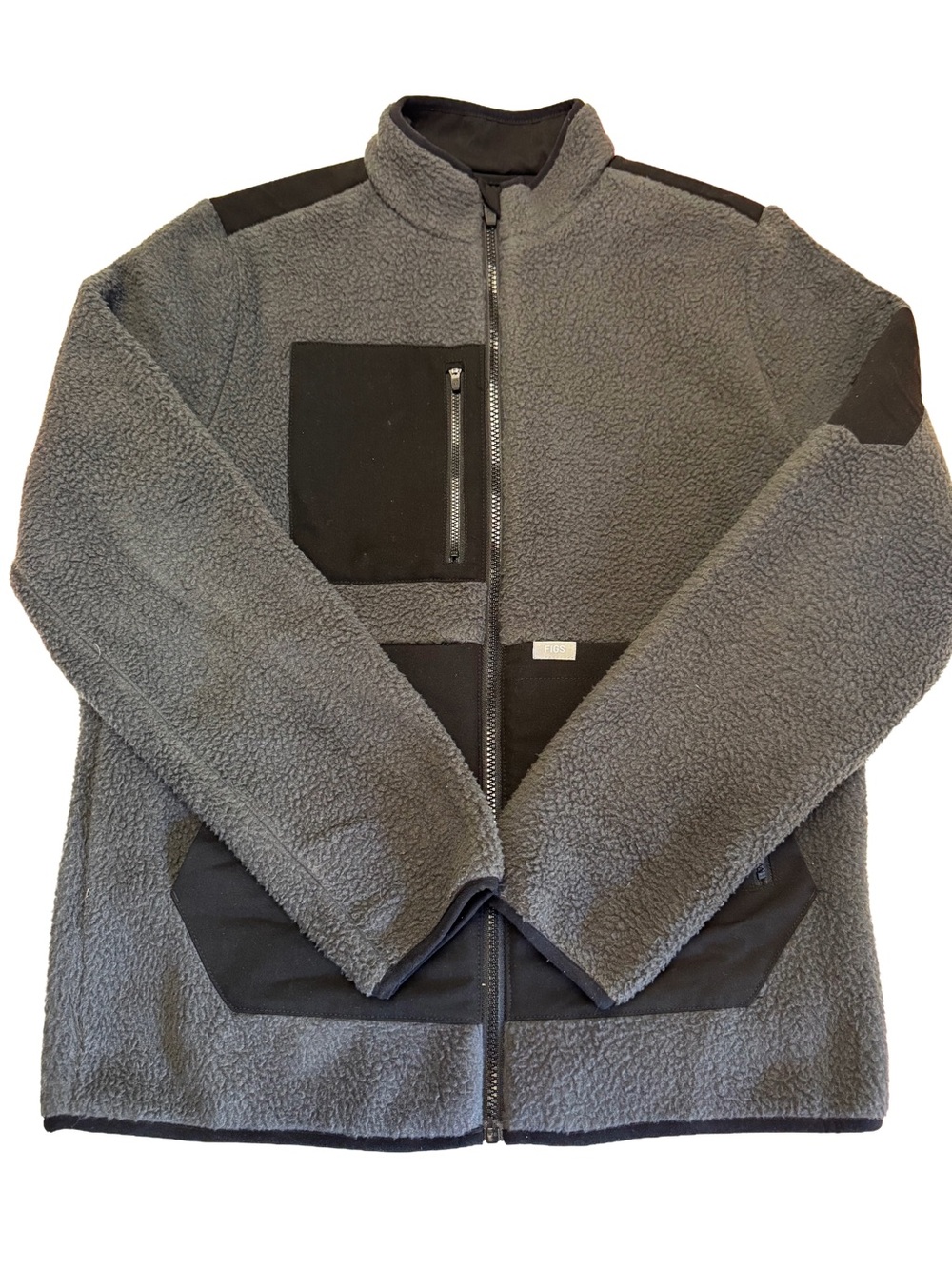 Figs Fleece Sherpa Scrubs Jacket Medical Athleisure Size M